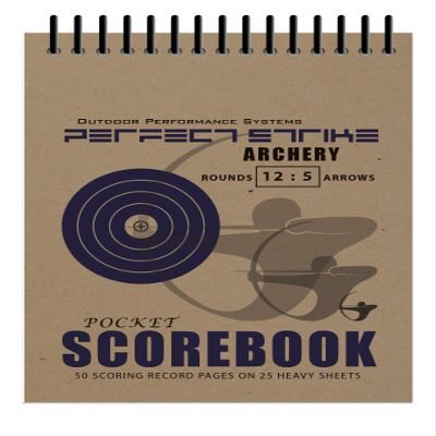 Perfect Strike Archery SCOREBOOK with Scoring Instructions. Perfect Strike System 12:5. (5 Book Value Pack)