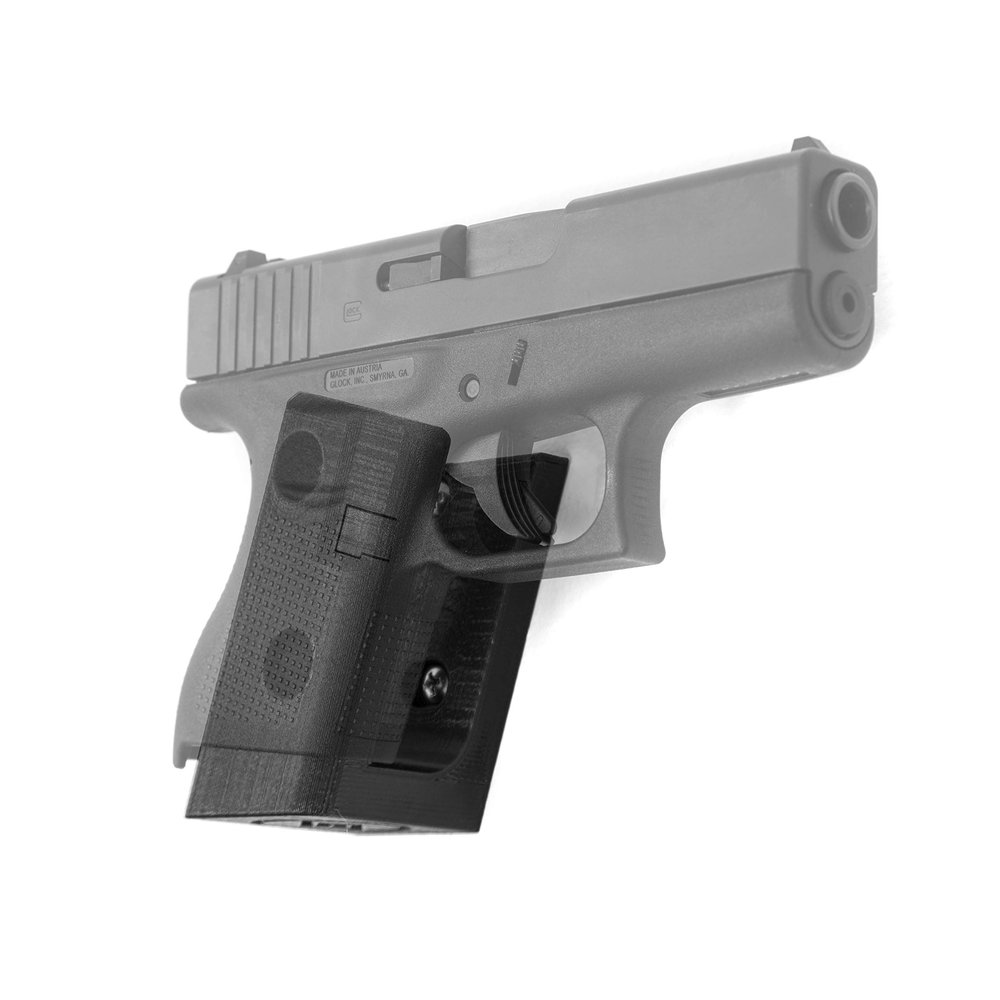 Spartan Mounts Compatible with Glock 42 Series Pistols [Barrel Right] | Wall Display Storage Organization System | Unique Low Profile Design | Gun Safe Wall | Gun Room Solution | Made in The USA