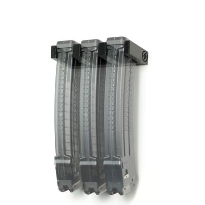 Spartan Mounts for 3X MPX Magazine - Firearm Accessories, Wall Mount Display for Gun Room, Magazine and Ammo Storage and Organization, Black, 3 Mag Slots, 1 Count