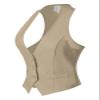Design by Olivia Women's Dressy Casual Versatile Racerback Vest Tuxedo Suit Waistcoat Khaki M view 2