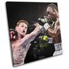 Bold Bloc Design - Saul Canelo Alvarez Boxing Grunge Sports 75x75cm SINGLE Canvas Art Print Box Framed Picture Wall Hanging - Hand Made In The UK - Framed And Ready To Hang RC-2203(00B)-SG11-LO-C view 1