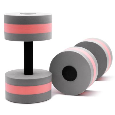 OSMOFUZE Aquatic Exercise Dumbbells Set of 2 for Water Aerobics Fitness and Pool Exercises Grey
