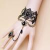 Daimay Black Choker Lace Necklace with Bracelet Set Punk Party Gothic Vintage Handmade Retro Bracelet Wristband for Women  Style 2 view 2
