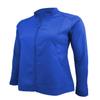 M&M Scrubs Women's Ultra Soft Front Zip Warm-Up Scrub Jacket (X-Small, True Royal Blue) view 3