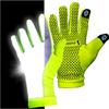 ReflecToes Reflective Winter Running Gloves - Touch Screen Compatible Warm Gloves -Thermal Fleece - Cold Weather Hi Vis Safety for Night Runs (M) view 1