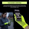 ReflecToes Reflective Winter Running Gloves - Touch Screen Compatible Warm Gloves -Thermal Fleece - Cold Weather Hi Vis Safety for Night Runs (M) view 3