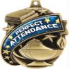 Attendance Medals - 1 1/2" Gold Perfect Attendance Medal, Great Academic Awards with Custom Engraving 50 Pack Prime view 3