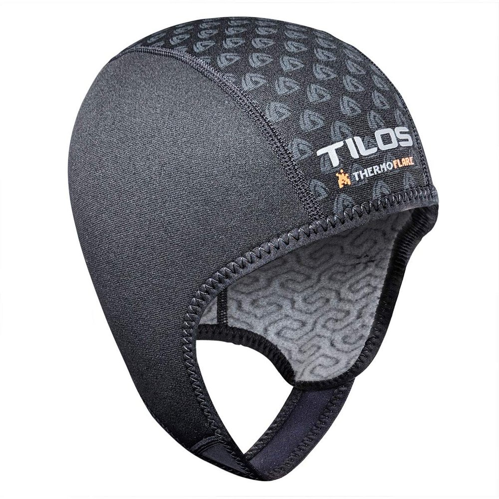 Tilos Thermoflare Eco Friendly Liner 1mm Swim Beanie, Improves Warmth and Comfort for Surfing Diving Kayak Rafting Canoe Snorkel Swimming Cap (Small)
