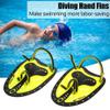 Swimming Hand Paddles, Professional Swim Training Paddles Adjustable Diving Swim Hand Paddles Fin Flippers Flat Paddles Swimming Training Aid Equipment for Men Women Children(#2) view 3