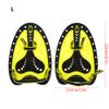 Swimming Hand Paddles, Professional Swim Training Paddles Adjustable Diving Swim Hand Paddles Fin Flippers Flat Paddles Swimming Training Aid Equipment for Men Women Children(#2) view 4