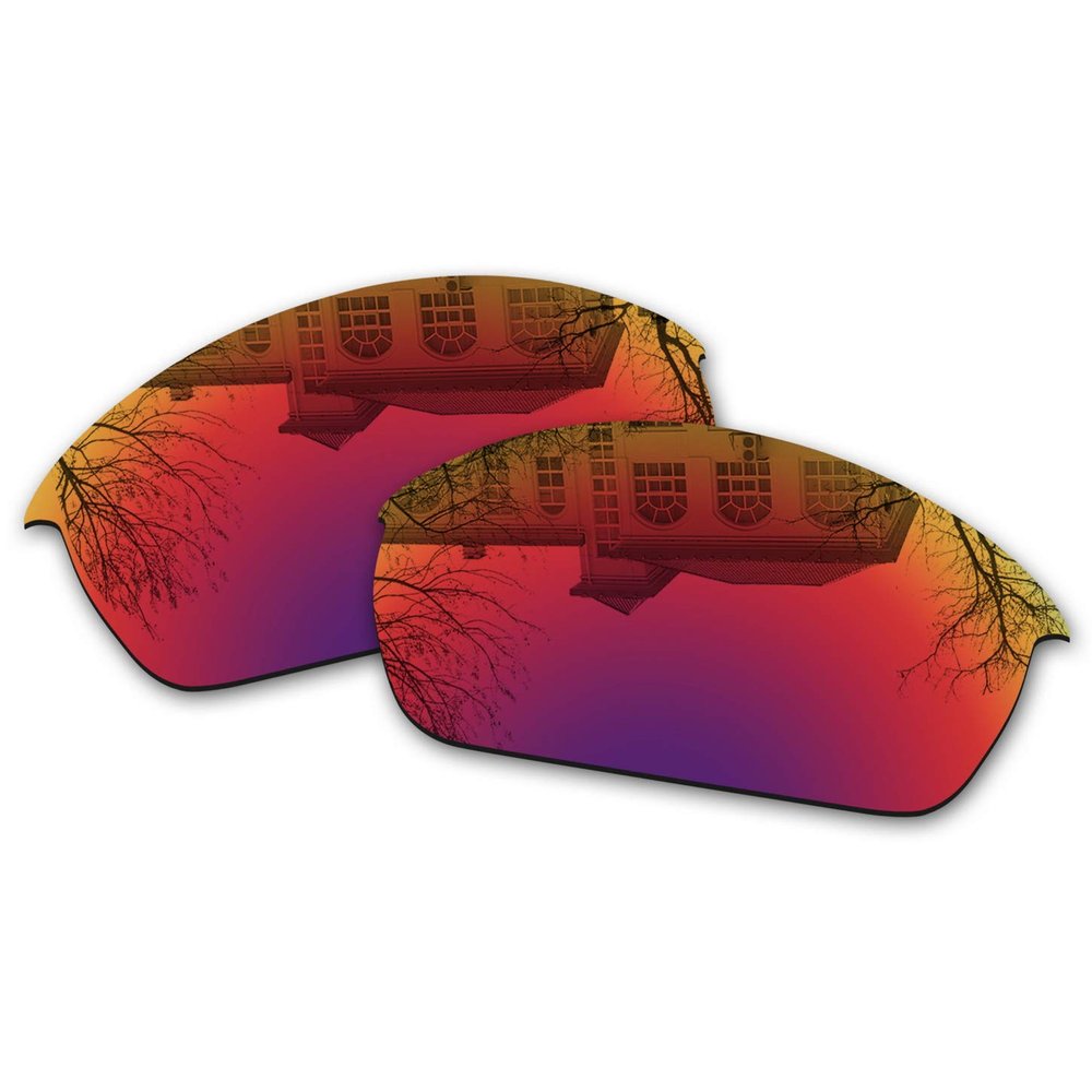 Millersawp Flak Jacket Replacement Lenses Compatible with Oakley Sunglass-Midnight Iridium
