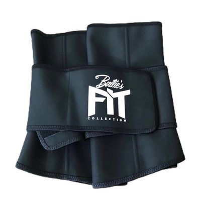 BAILIE'S Waist Trimmer - Adjustable Ab Sauna Belt to shed The Excess Water, Weight and Tone of mid Section, Abdominal Muscle & Back Supporter for Women, Black (Large)