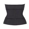BAILIE'S Waist Trimmer - Adjustable Ab Sauna Belt to shed The Excess Water, Weight and Tone of mid Section, Abdominal Muscle & Back Supporter for Women, Black (Large) view 2