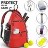Athletico Sling Bag - Crossbody Backpack for Pickleball, Tennis, Racketball, and Travel for Men and Women (Red) view 4
