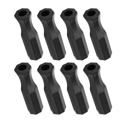 Alomejor 8pcs Table Football Handle Table Soccer Part Replacement Handle Foosball Handle Grip with Non Slip Octagon Design