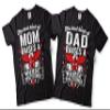 Nurse Practitioner Mother Father Shirts NP Parents Tee Matching Tshirt Men XXXXXL - Women Medium Black view 1
