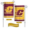 College Garden Flag Set With Stand, Printed in the USA, 12.5" x 18" College Flag With Three Piece Steel Yard Flag Stand Holder (Central Michigan) view 1