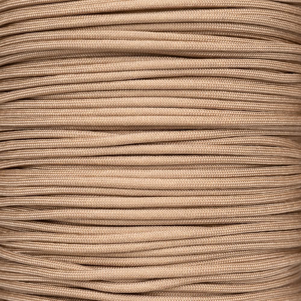 Desert Tan - 7 Strand 550 Paracord - 500 Feet - Mil-Spec Paracord - USA Made MIL-C-5040H