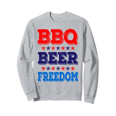 BBQ Beer Freedom America USA Party 4th of July Summer Gift Sweatshirt