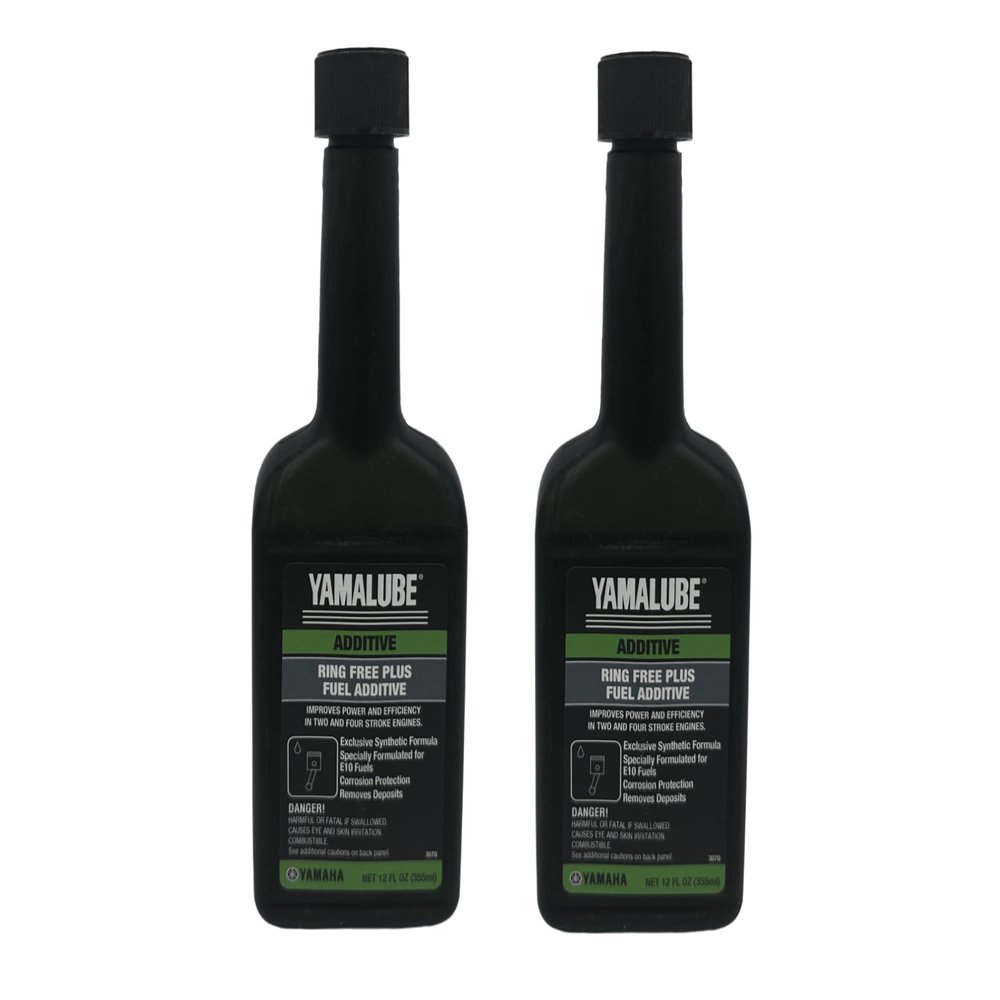 SENECA Marine Yamaha Yamalube Boat & Outboard Fuel Treatment Combo Kit - 1 - ACC-RNGFR-PL-12 Ring Free Plus Fuel Additive & 1- ACC-FSTAB-PL-12 Fuel Stabilizer Plus