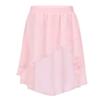 CHICTRY Big Girls Kids Irregular High-Low Dance Skirt Elastic Waist Flowy Chiffon Lyrical Dancing Costumes Pink 10 view 1