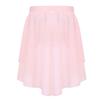 CHICTRY Big Girls Kids Irregular High-Low Dance Skirt Elastic Waist Flowy Chiffon Lyrical Dancing Costumes Pink 10 view 2