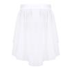 Alvivi Kids Girls High Low Chiffon Ballet Dance Wrap Skirt for Ballroom Latin Salsa Tango Dance Wear Performance White 14 view 2