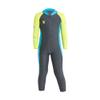 AIWUHE Kid's Full Body Swimwear Boys&Girls One Piece Swimsuit Long-Sleeve Water Sports Rash Guard UPF 50+ Sunsuit Sets Gray 2-3T S view 1