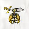 Freemasoner Shriner Symbol Hand Embroidered Cotton Masonic White Gloves view 4