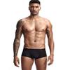 JOCKMAIL Ultra-thin Ice Sexy Underwear Men Boxers Solid Convex Mens Underpants Short Panties Gay Male Boxers (XL, Black) view 4