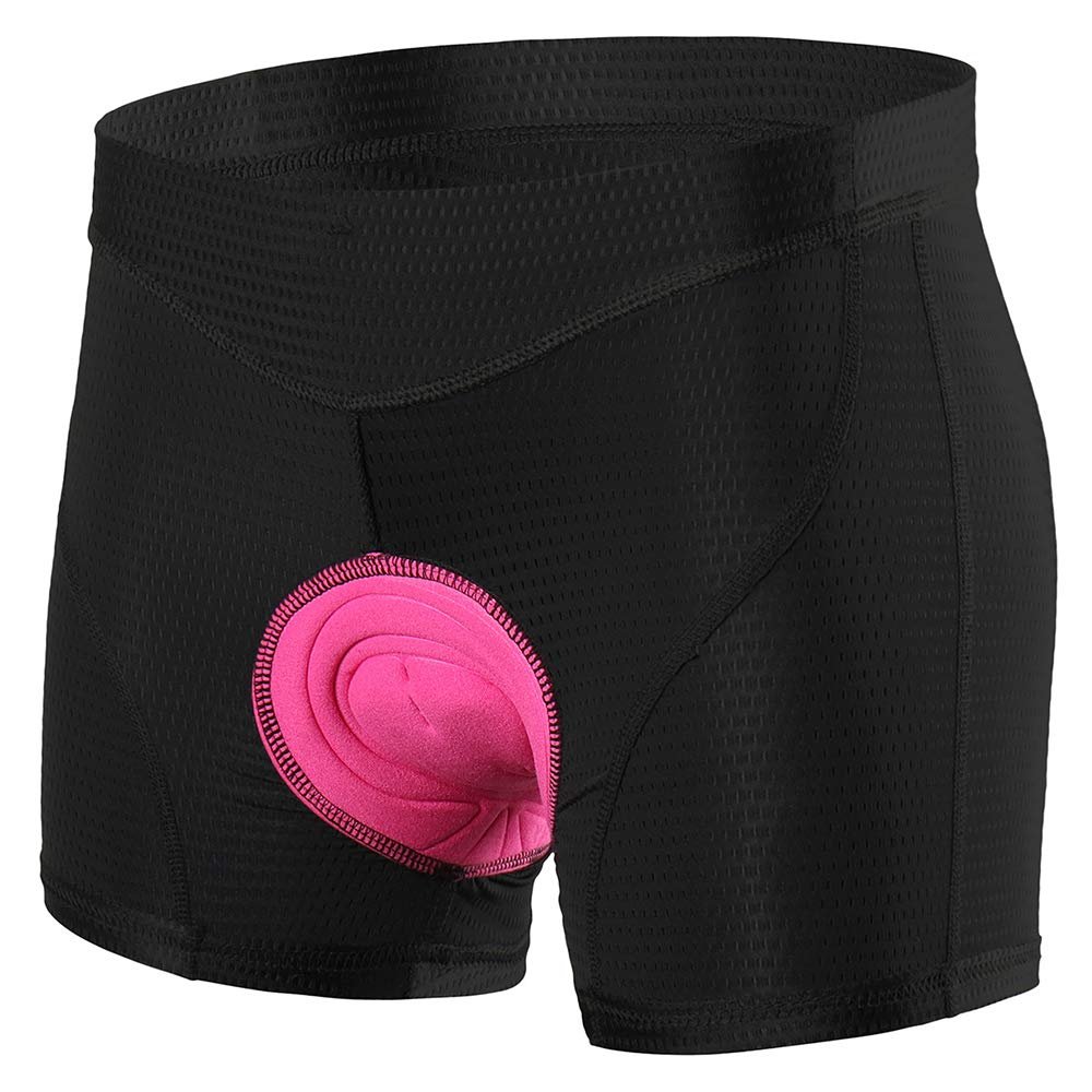 Lixada Women's Cycling Shorts 3D Padded MTB Bicycle Bike Underwear Shorts Black