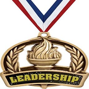 Leadership Medals, 2" Achievement Medal Awards with Custom Engraving 20 Pack