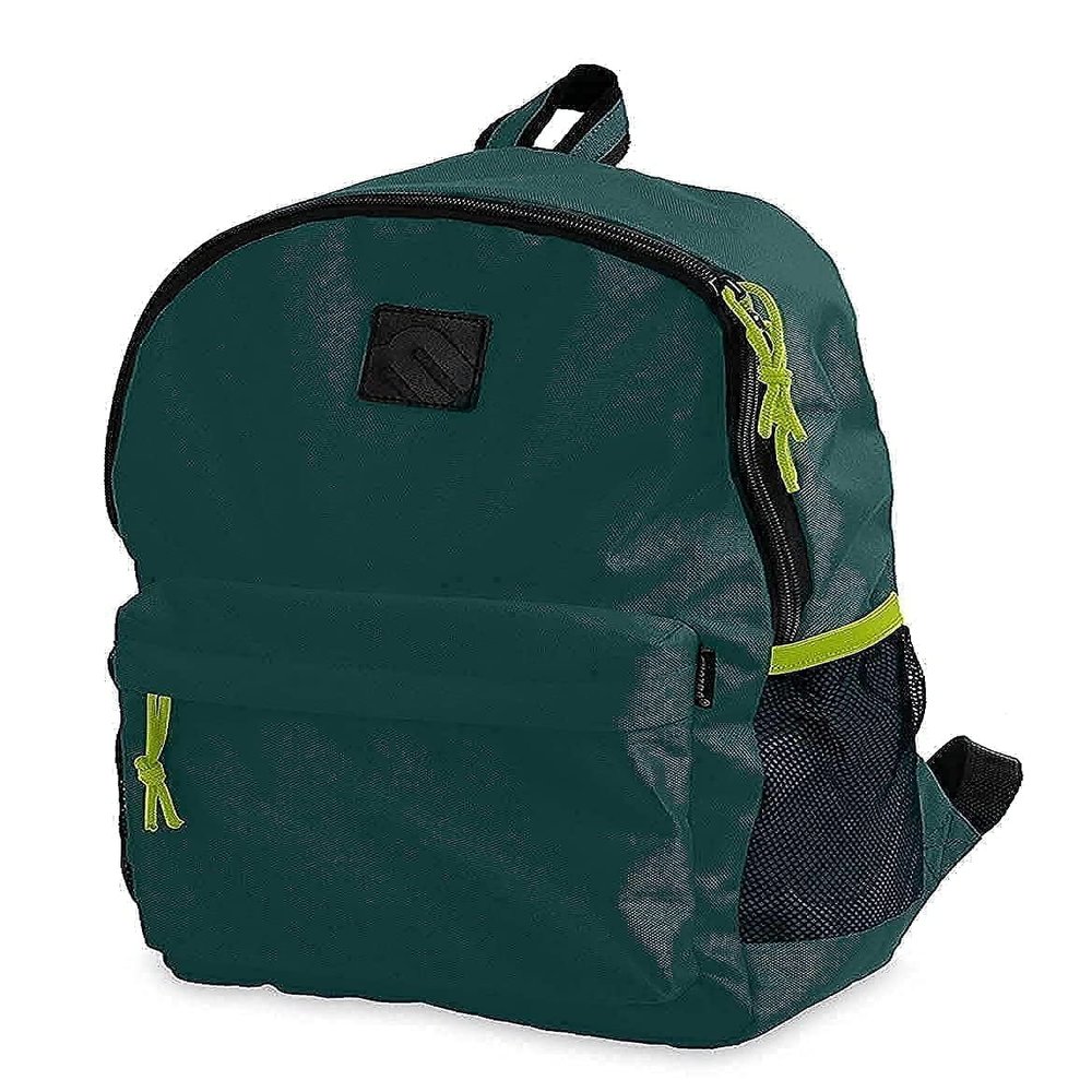 Mintra Office Backpack, Water-resistant Everyday Bag with Adjustable Straps, Unisex Backpack for Travel, College, Multi-Compartments with Secure Zippers, Dark Green, 20L Large, 12.59" W x 20" H
