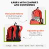 Mintra Office Backpack, Water-resistant Everyday Bag with Adjustable Straps, Unisex Backpack for Travel, College, Multi-Compartments with Secure Zippers, Dark Green, 20L Large, 12.59" W x 20" H view 3