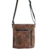 Zelris Floral Western Pu Tooled Leather Turquoise Concho Feathers Women Concealed Carry Crossbody Messenger Bag (Brown) view 3