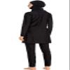 TianMaiGeLun Muslim Swimsuits for Women Plus Size Modest Islamic Swimming Suit Burkini Hijab (Black, S) view 2