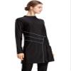 TianMaiGeLun Muslim Swimsuits for Women Plus Size Modest Islamic Swimming Suit Burkini Hijab (Black, S) view 3