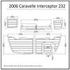 ZY 2006 Caravelle Interceptor 232 Swim Platform Pad Boat EVA Teak Decking 1/4" 6mm (Light Brown with Black Lines) view 1