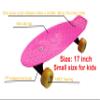 SK8MEMO 17X5inch Mini Skateboard, Mini Cruiser Skateboard for Beginners view 2