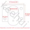 keehui Pair of 316SS Marine Grade Casting Boat Yacht Hand Rail Fitting 90 Degree Rectangle Stanchion Base Mount Hardware for 7/8''(22mm) Tube view 2