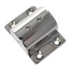 keehui Pair of 316SS Marine Grade Casting Boat Yacht Hand Rail Fitting 90 Degree Rectangle Stanchion Base Mount Hardware for 7/8''(22mm) Tube view 3