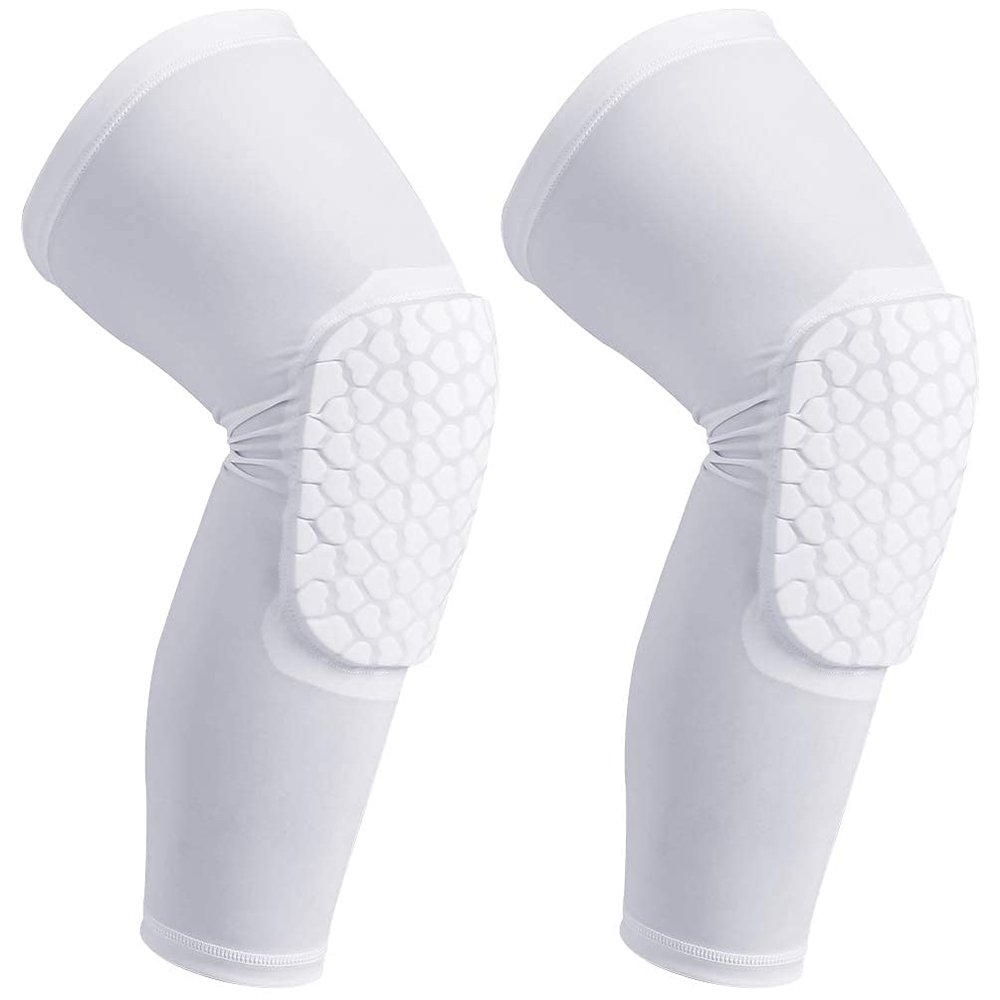 REACHSTOP Leg Sleeve for Kids Basketball Volleyball Knee Pads Breathable Elastic Kneepads Safety Protector for Authentic Fitness Basketball Volleyball Badminton Sports - 1 Pair