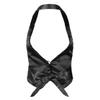 easyforever Women's Shiny Sequins Halter Waistcoat Retro Disco Jazz Dance Vest Costume Black One Size view 2