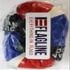 Dominican Republic Novelty Mini Boxing Gloves with Black Plastic Snap Connection view 2