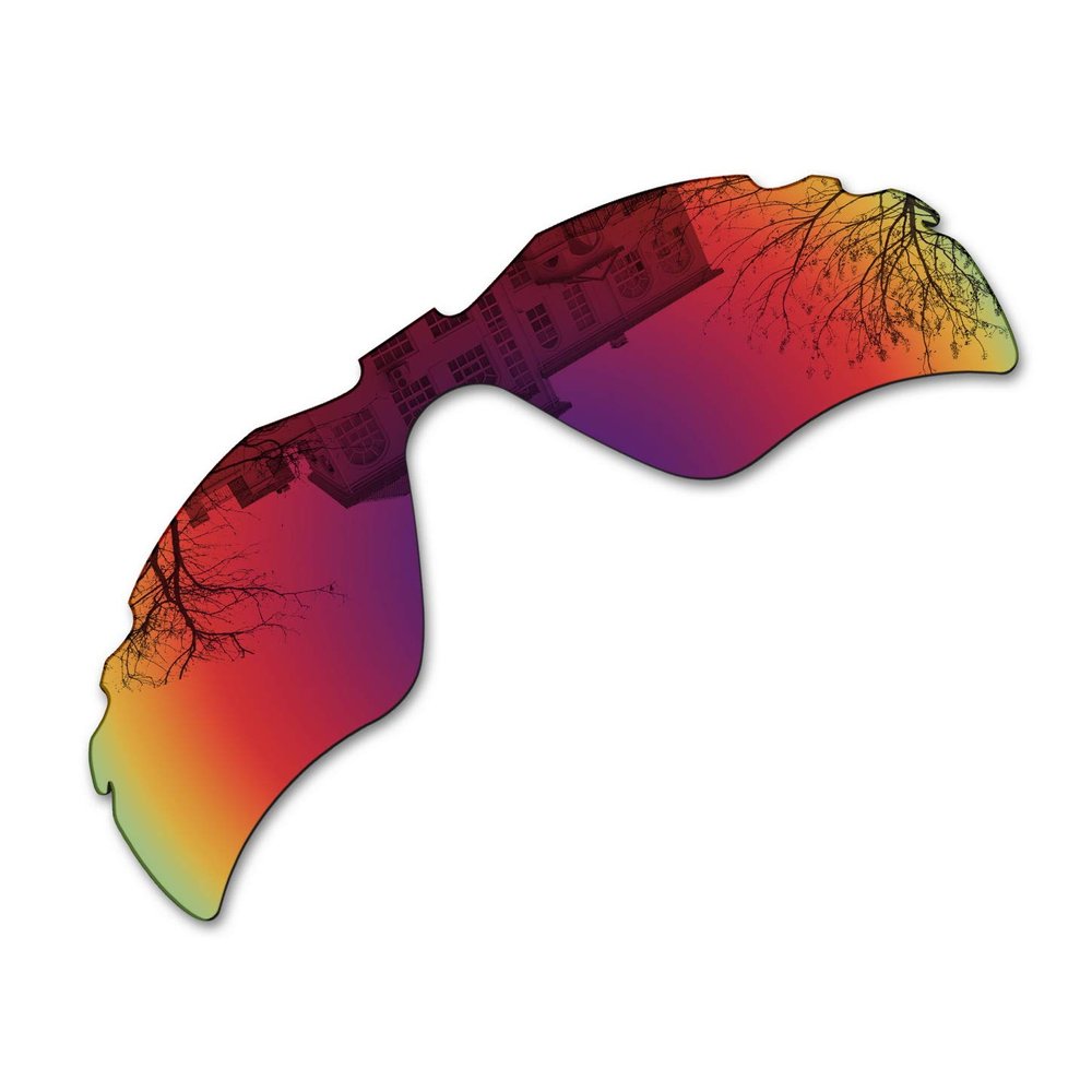 Millersawp Radar Path Vented Replacement Lenses Compatible with Oakley Sunglass-Midnight Iridium