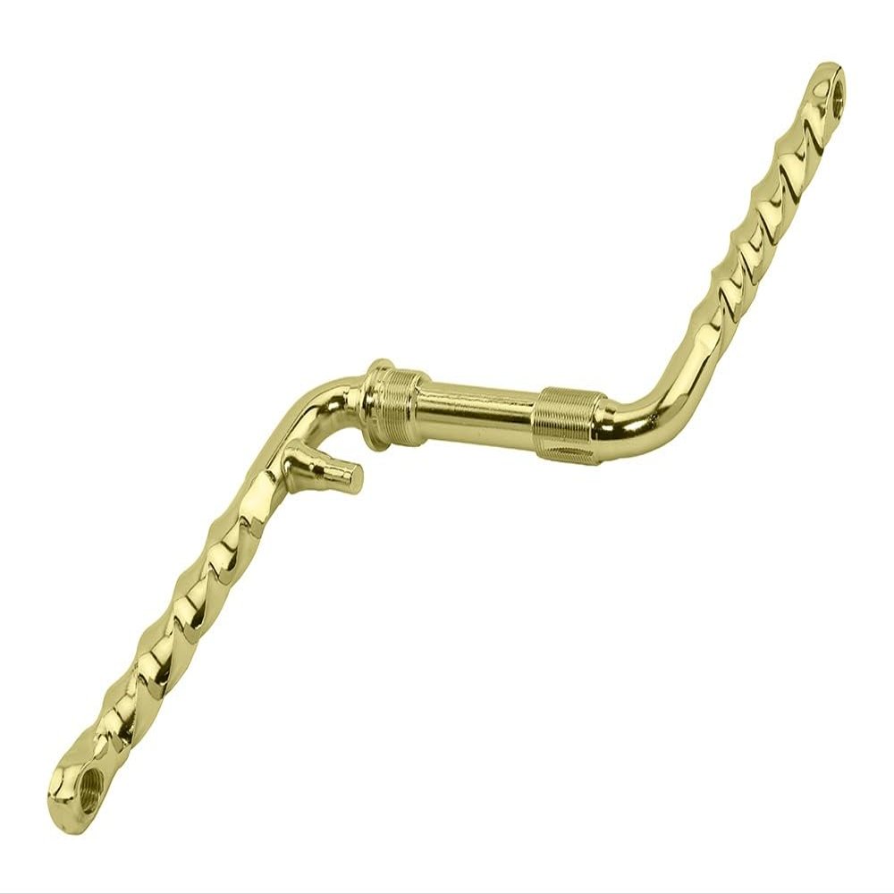 Bike Lowrider Twisted One/Piece Crank 6 1/2" (165mm) Gold.