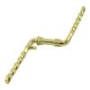 Bike Lowrider Twisted One/Piece Crank 6 1/2" (165mm) Gold. view 1