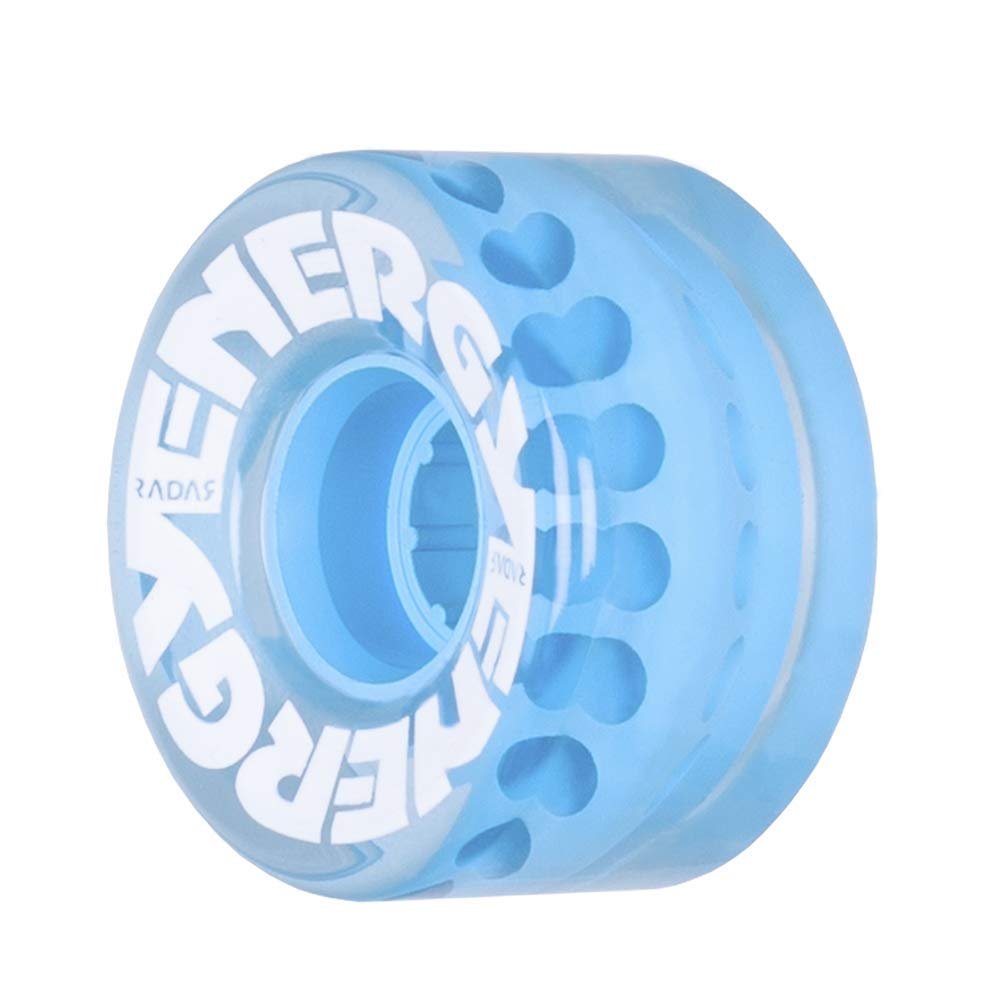 Radar Energy 57 - Roller Skate Wheels - 4 Pack of 78A 31mm x 57mm Quad Skate | Clear Blue