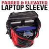Athletico Swim Backpack - Swim Bag With Wet & Dry Compartments for Swimming, the Beach, Camping - Pool Bags Include Laptop Sleeve (Red) view 3