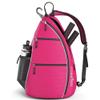 Athletico Sling Bag - Crossbody Backpack for Pickleball, Tennis, Racketball, and Travel for Men and Women (Pink) view 1